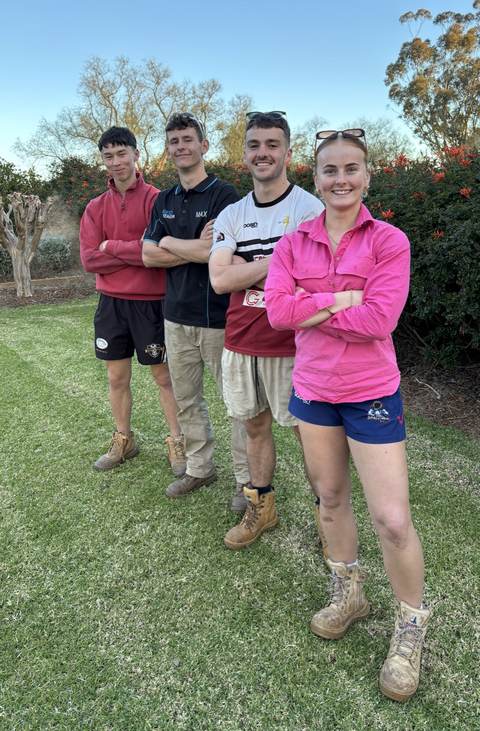 The Reid Exterior crew on a job in Forbes, New South Wales.
